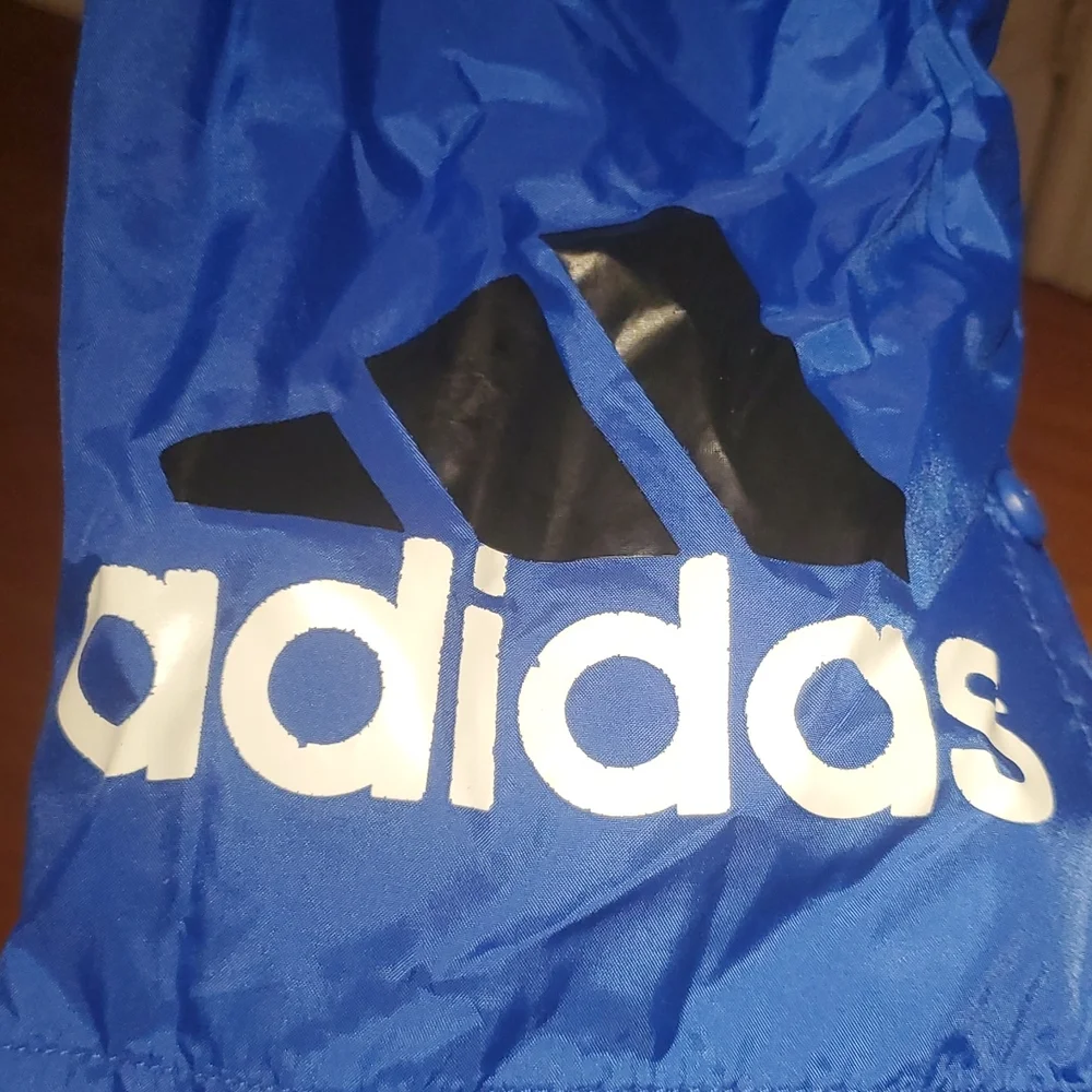 Royal Blue Tear Away Adidas Pants - Picture 2 of 4